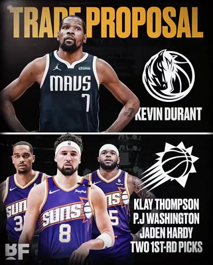 和歐文濃眉組三巨？美媒：獨(dú)行俠可用克萊+PJ+哈迪+倆首輪去換KD